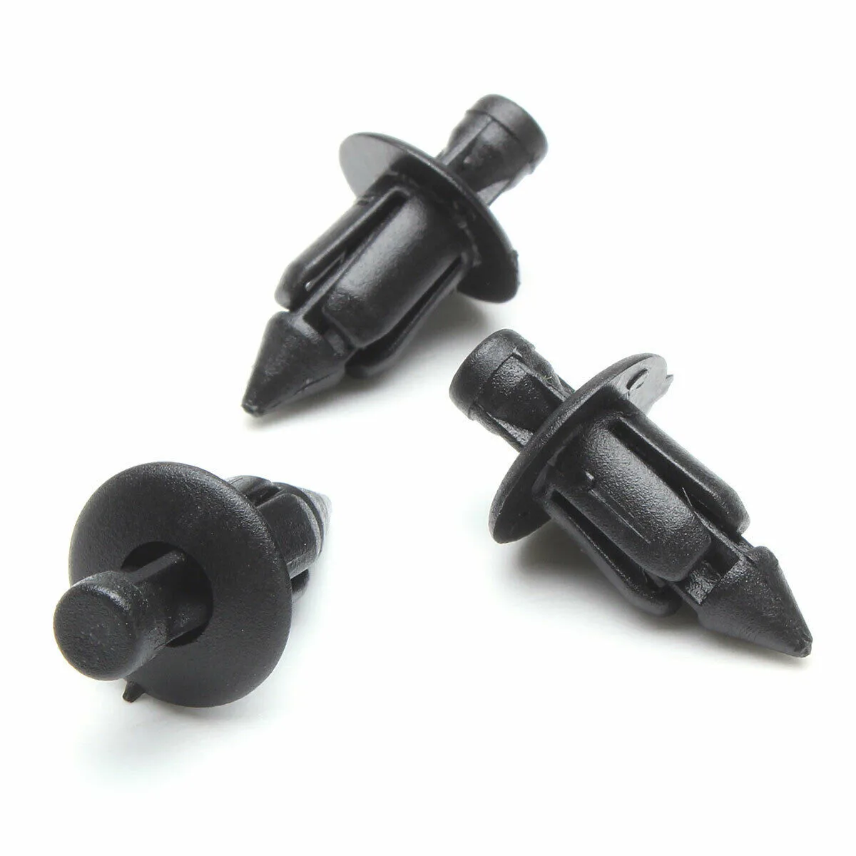 

50pcs Snap Clips 6MM Black Fairings Motorcycle Plastic Rivets Durable New Practical