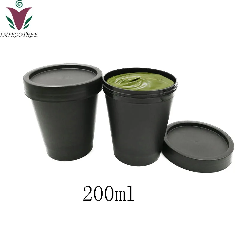 22pcs 200ml 200g PP Empty Green Pink White Black Plastic Cosmetic Cream Container Jar for Facial Mask Cosmetics Packaging