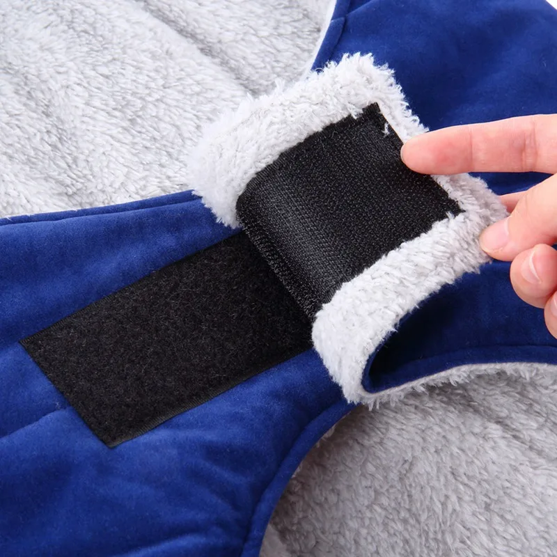 Собаки теплое вельветовое пальто осень-зима теплые лапы с рисунком Прочная обувь