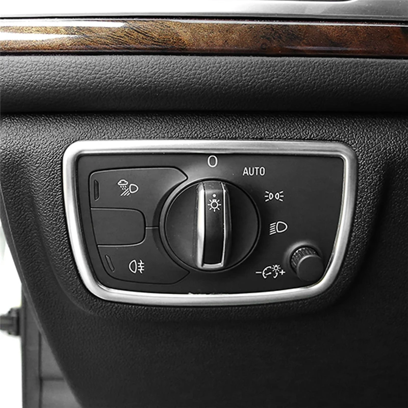 CARMANGO для Audi A6 C7 2011 2019 Автомобильные фары кнопочный переключатель панель Крышка