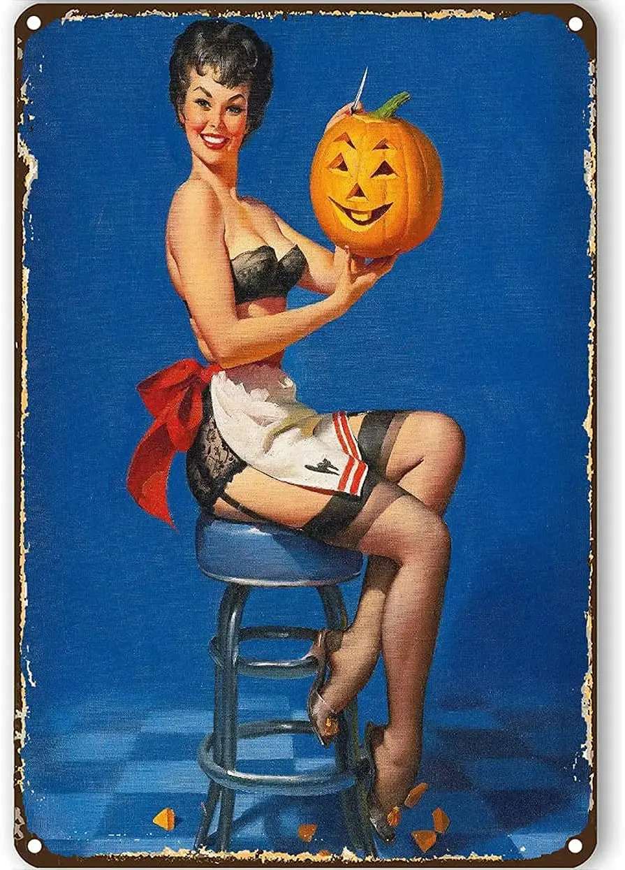 

Декоративные металлические оловянные плакаты Pinup 12x8 дюймов