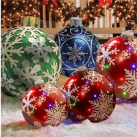 60 cm inflatable christmas ball 1pcs funny colorful kids christmas gift toy home outdoor christmas tree decoration 2022 decor