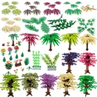 Блокировка города MOC растения фиолетовые деревья зимняя Жасмин лоза пальмы декорации дерево ручной работы Обучающие совместимые строительные блоки