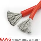 6AWG силиконовый гель резиновый провод OD 8,5 мм гибкий кабель высокотемпературная изоляция медь Ультра мягкий электрон DIY линия красочный