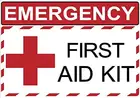 Экстренный набор первой помощи, наклейка, безопасность больницы, жестяная фотография 12x8 дюймов