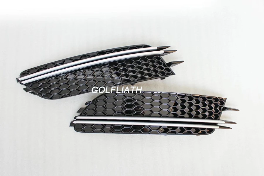 Одна пара сетчатых грилей RS6 решетки для переднего и нижнего бампера автомобиля