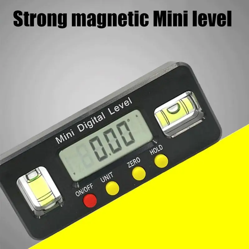 

Цифровой угломер, транспортир, электронный уровень, 360 градусов, Цифровой Инклинометр, измерительный инструмент с магнитами, портативный