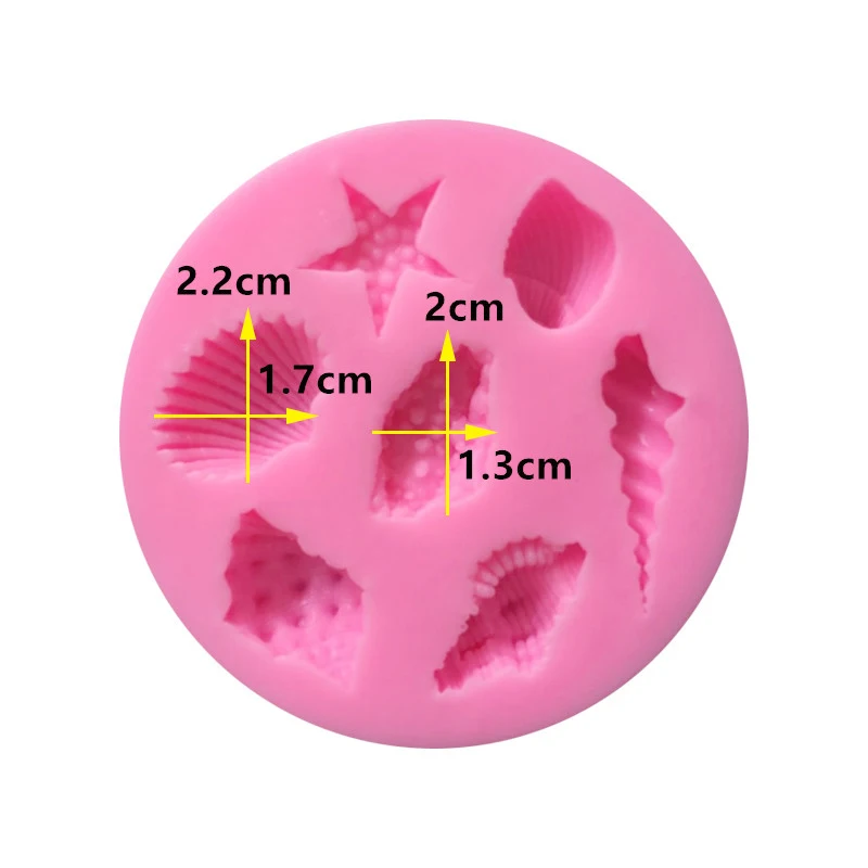 3D форма для торта в форме морской раковины Пищевая силиконовая выпечки