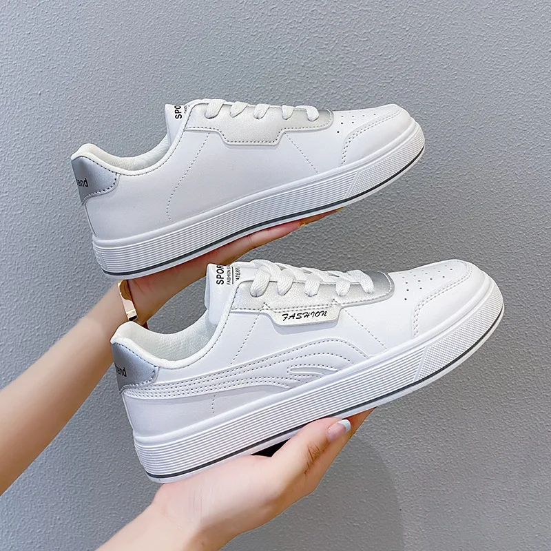 

Wome's Sneakers All-match Flat-bottom Breathable Women Shoes Thick-soled Shoe Lightweight Comfortable Non-slip Casual Shoes