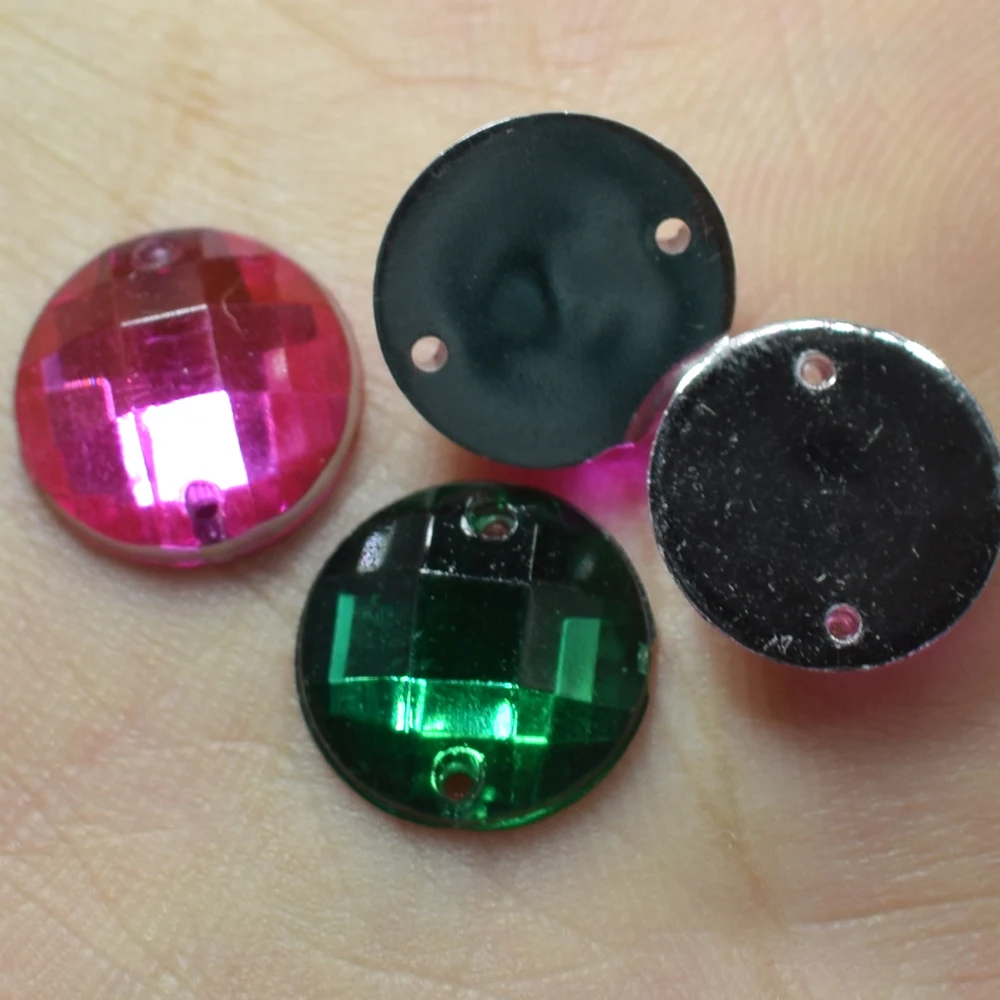 

100PCS 8MM 10MM 12MM Crystal Glass Glitter Rhinestone Flatback Hot Fix Rhinestones for Nail Art Sewing Fabric Decoretion