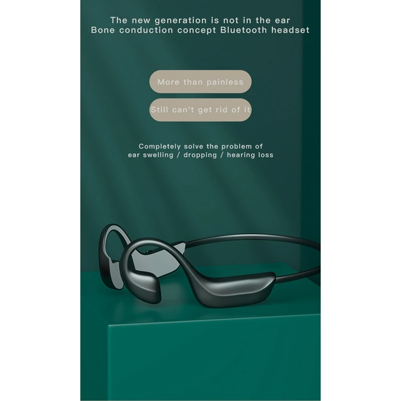 G100 Concept Bluetooth Headset for Bone Conduction Sports Wireless 5.1 Black Science and Technology | Электроника