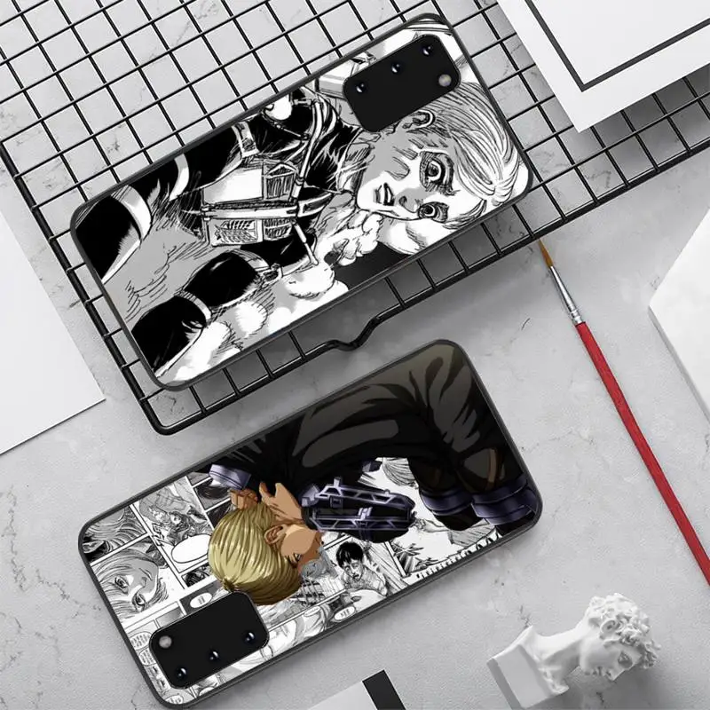 

YNDFCNB Armin Arlert Attack on Titan Phone Case for Samsung S 5 6 7edge 8 9 10 20 21 plus lite UlTRA case