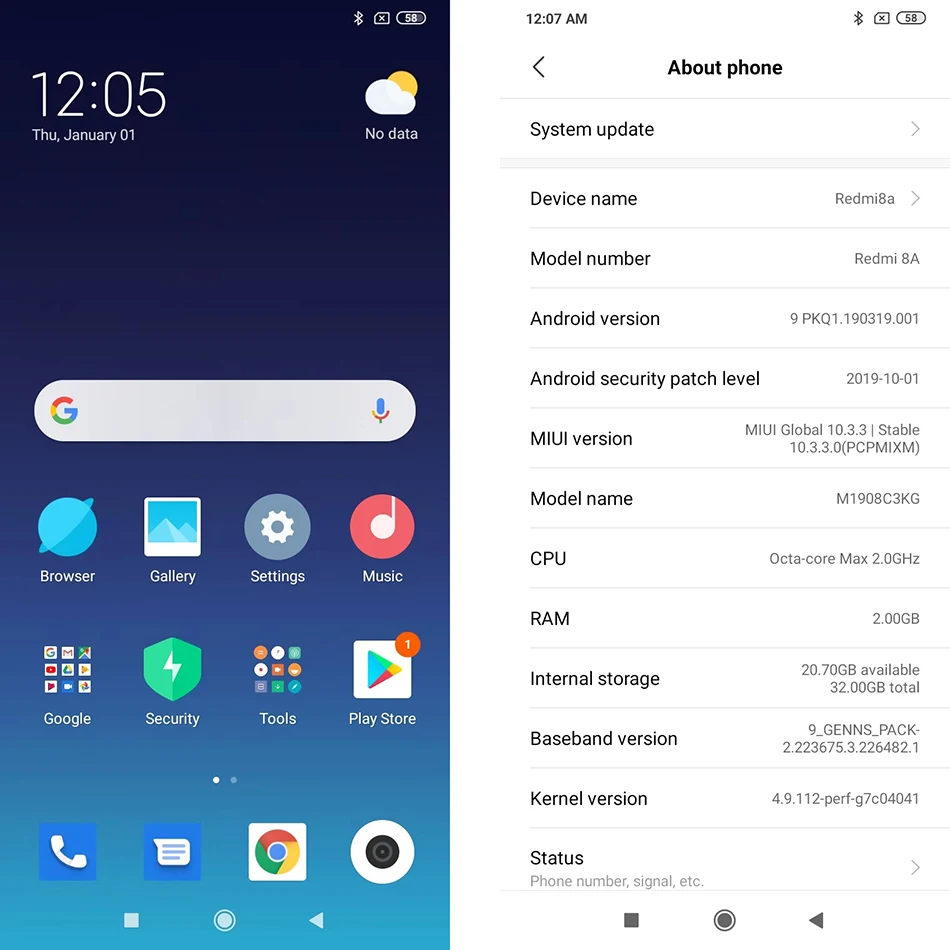 Мобильный телефон Xiaomi Redmi 8A с глобальной версией, 2 Гб, 32 ГБ, 8 A, 6,22 дюймов, Восьмиядерный процессор Snapdargon 439, камера 12 МП, аккумулятор 5000 мАч, 18 Вт, QC 3,0