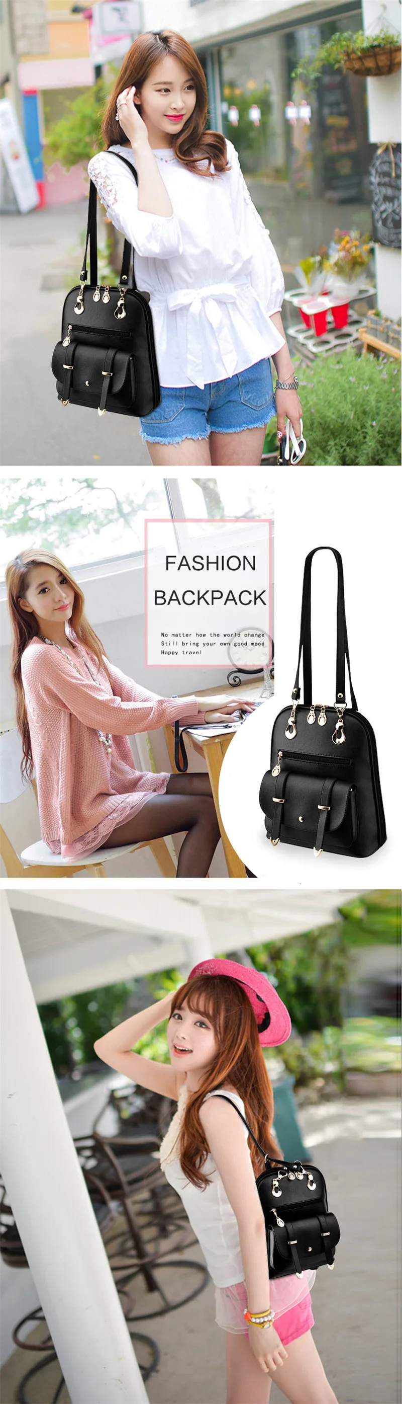 Женский рюкзак для школы, стильная кожаная сумка для колледжа, простой дизайн, женские повседневные рюкзаки mochila, женские сумки известных брендов 18613