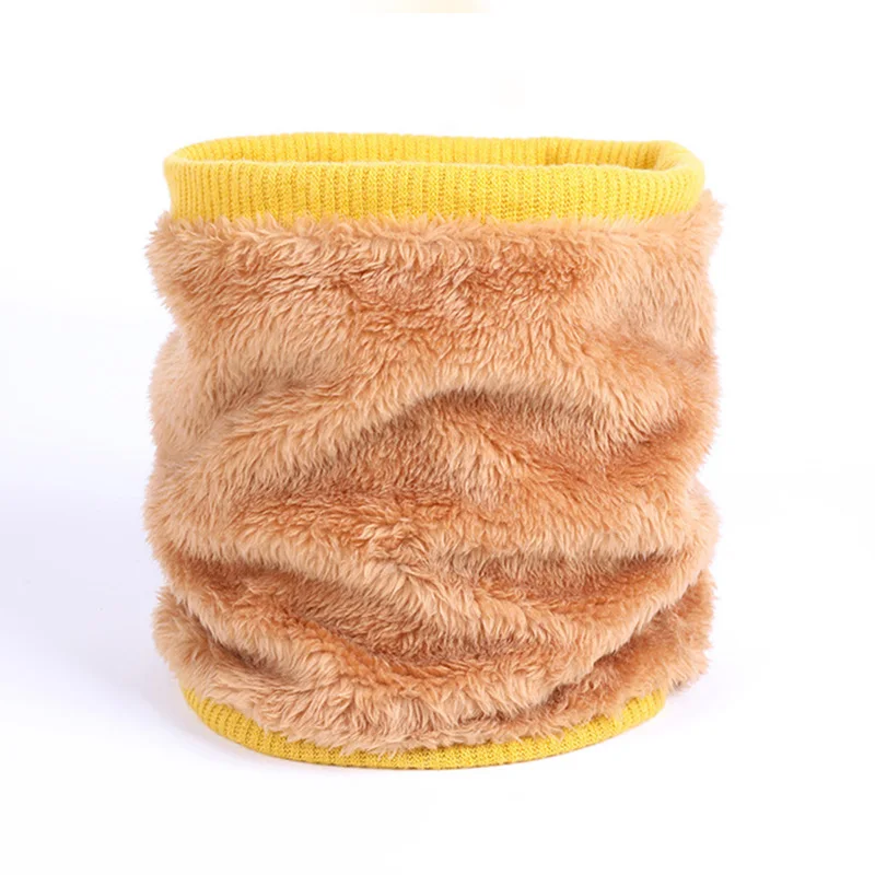 2019 Зимний толстый теплый вязаный шарф уличные двухслойные бархатные мягкие