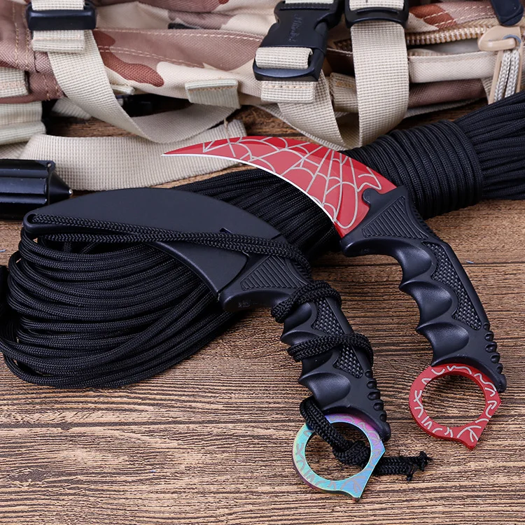 Karambit CS GO нож Косплей CSGO Тактический Открытый лагерь охотничьи ножи titanium цвета