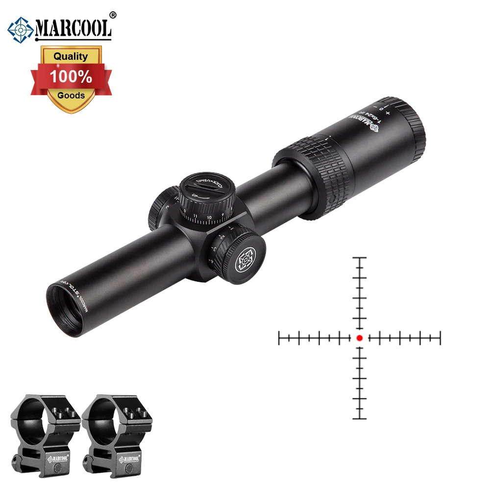 MARCOOL Optics 1 6X24 ИК охотничьи оптические прицелы компактные стеклянные