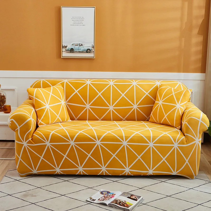 

Printing Color Corner Sofa Covers For Living Room Elastic Spandex Slipcovers Couch Cover Stretch Sofa Towel L Shape Need Buy 1PC