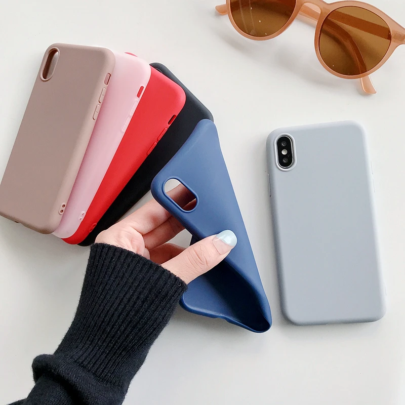Мягкий силиконовый чехол карамельного цвета для Oneplus 5 T тонкий однотонный