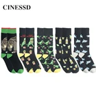 1 пара, повседневные хлопковые носки с рисунком животных