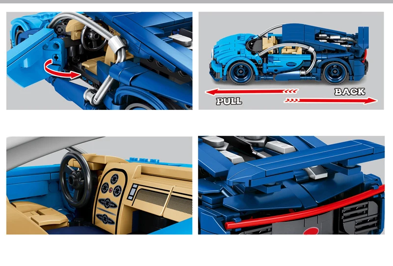 Technics Fast Furious super sports car Bugattis chiron moc модель строительного блока сборная игрушка для