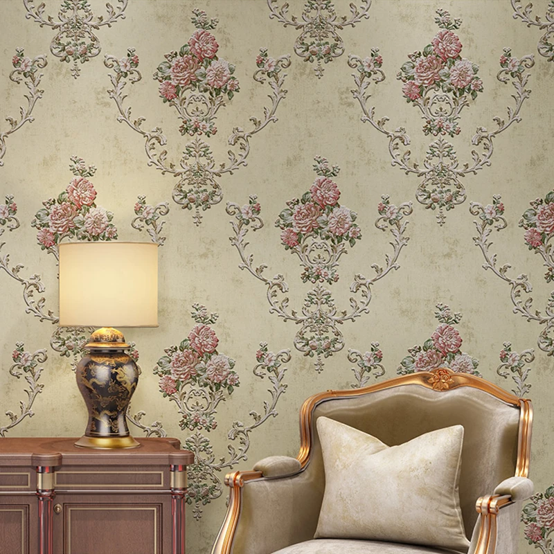 

Высококачественные ретро ностальгические американские загородные обои домашняя гостиная спальня задний фон для телевизора европейские в...