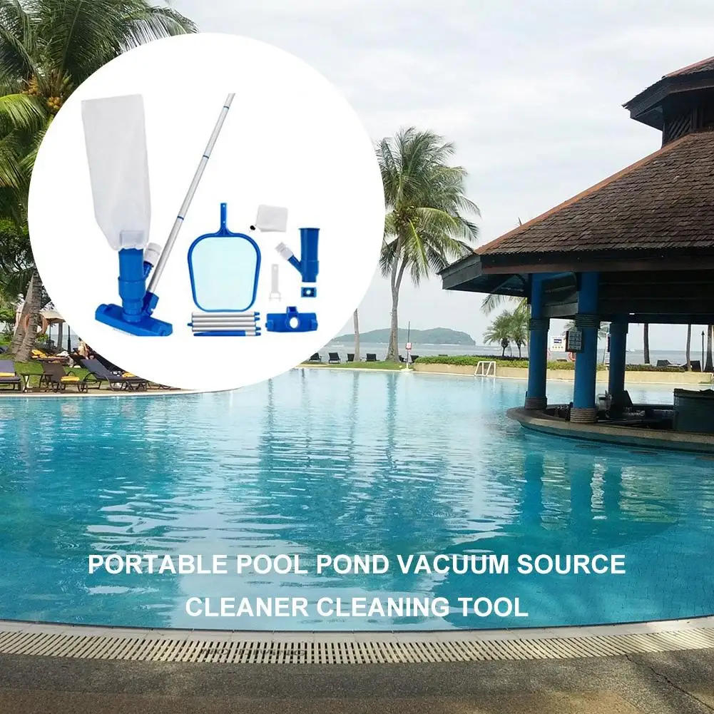 

Pool Cleaning Kit Swimming Pool Maintenance Tool Suction Head Cleaning Net Kit Durable Cleaning Tool Accessories