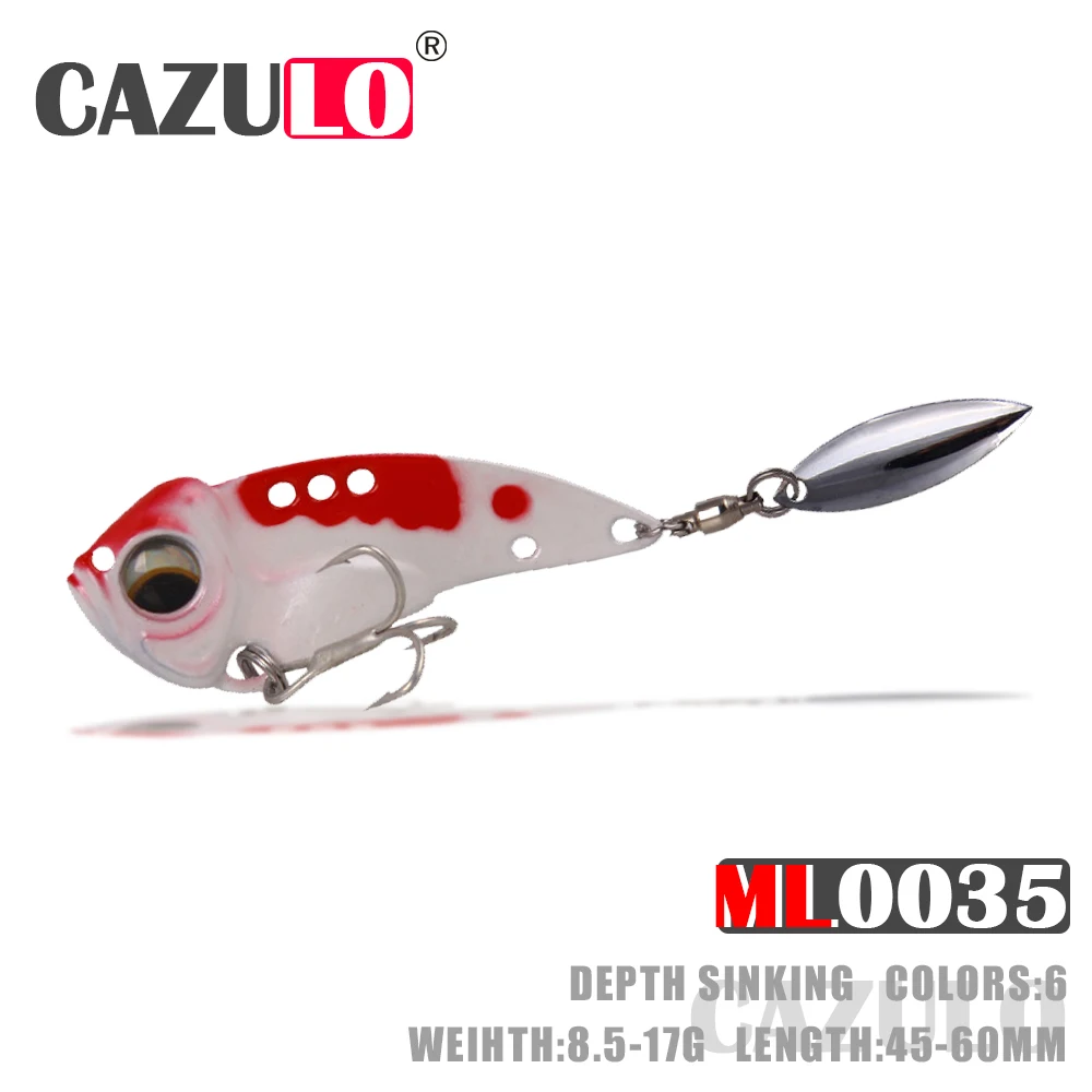 

Fishing Accessories Lure Metal Vibration Isca Artificial Weights 8.5-17g Sinking Baits Spoon Pesca Goods Carp Fish Tackle Leurre