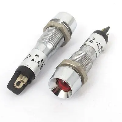 2 шт DC 12V 8mm резьба красная лампочка сигнала питания лампочка-индикатор лампы |