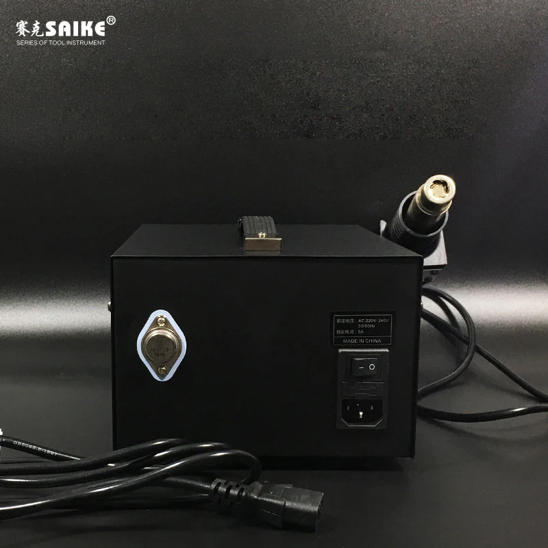 Паяльная станция 3 в 1 Saike 909D 110 В или 220 В Saike 909D паяльная станция и фена 250x185x175 мм