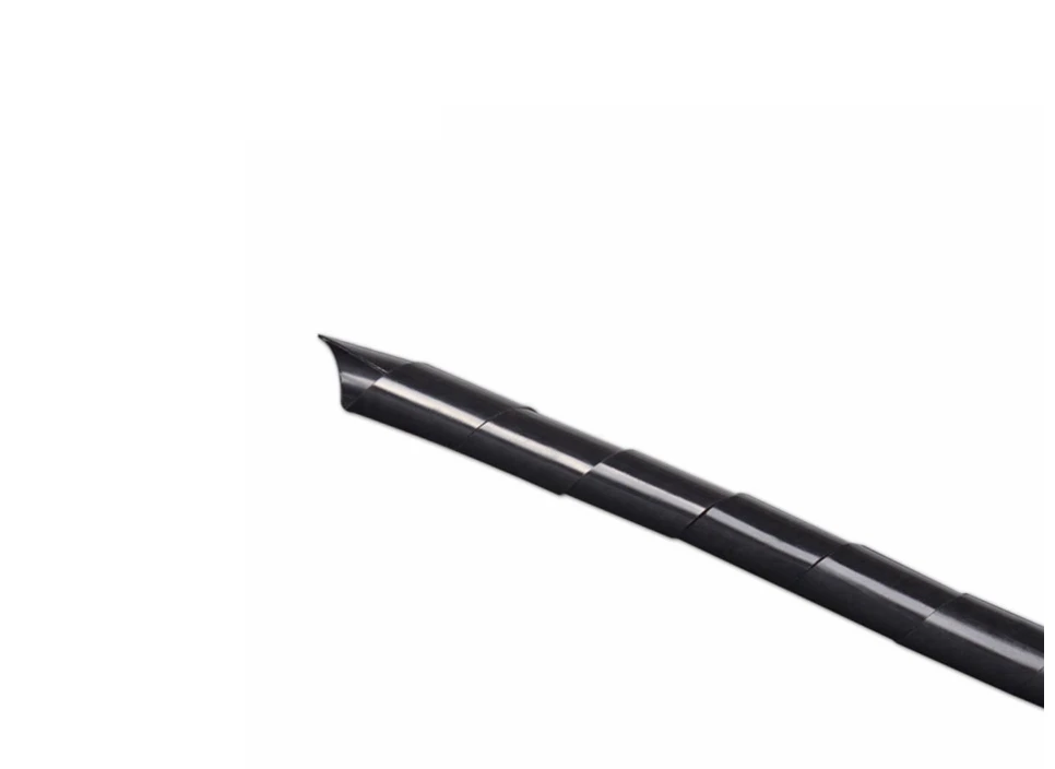 Spiral Wraping Diameter Long Cable Casing Sleeves Winding Pip Black | Спорт и развлечения