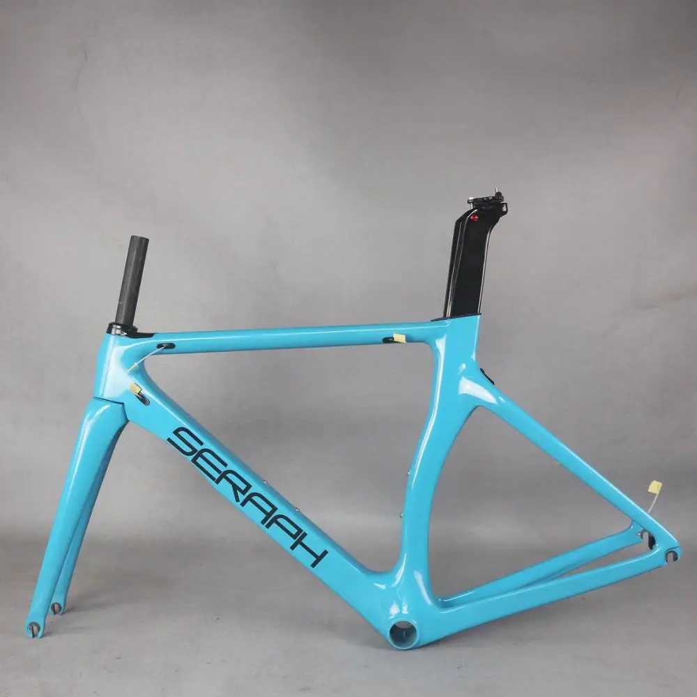 Seraph краска новый аэродизайн все черные цвета углеродная рама для дорожного