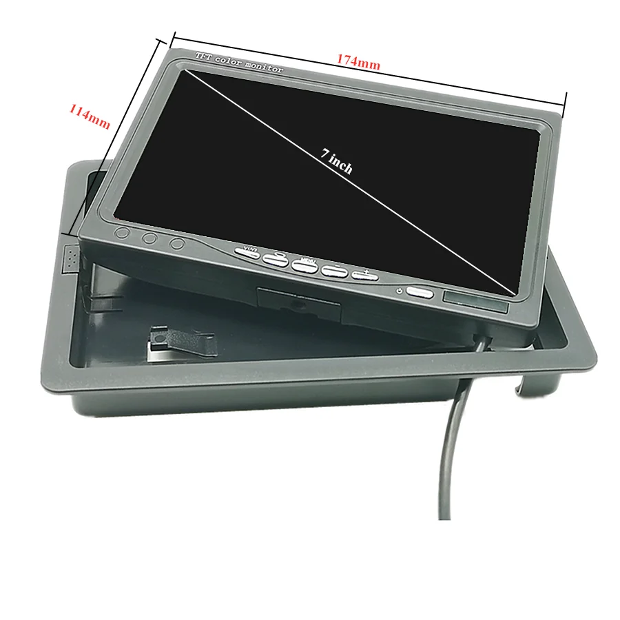 7 дюймов дисплей подголовника автомобиля монитор заднего вида и Wi-Fi камера ТВ |