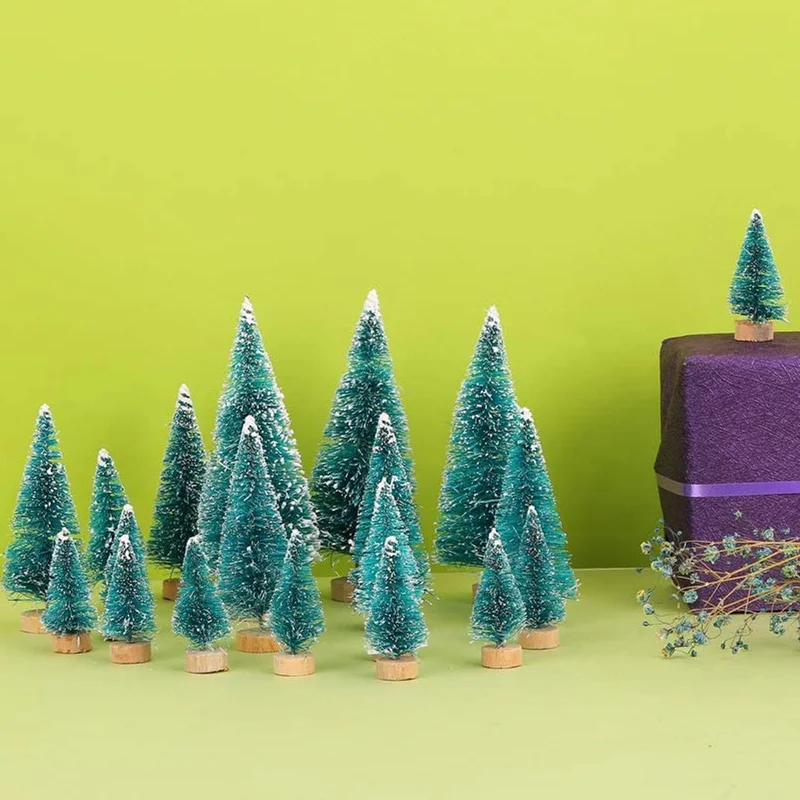 10 шт. Мини Рождественская елка искусственная сосна деревья искусственные
