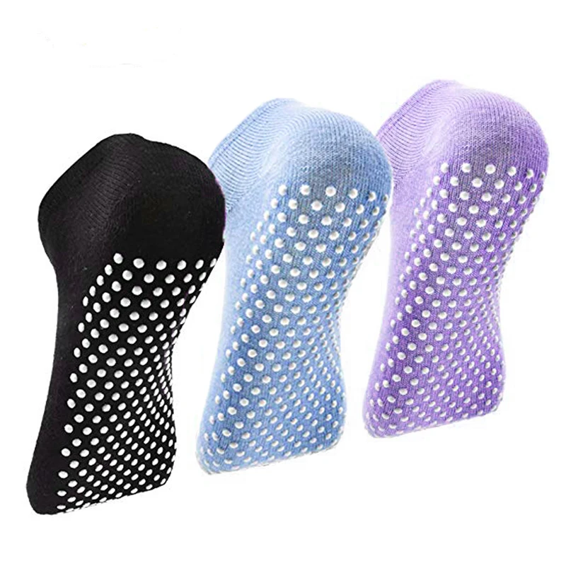 

Soft Cotton Yoga Socks Women Foot Protect Indoor Fitness Backless Non-Slip Sports Socks Damping Pilates Ballet Dance Socks