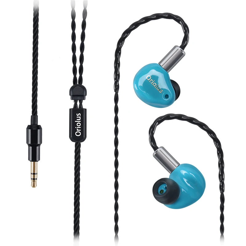 Oriolus Finschi 1DD+ 1BA гибридная технология Hifi монитор в ухо наушники без микрофона - Цвет: Hifi Green Jade