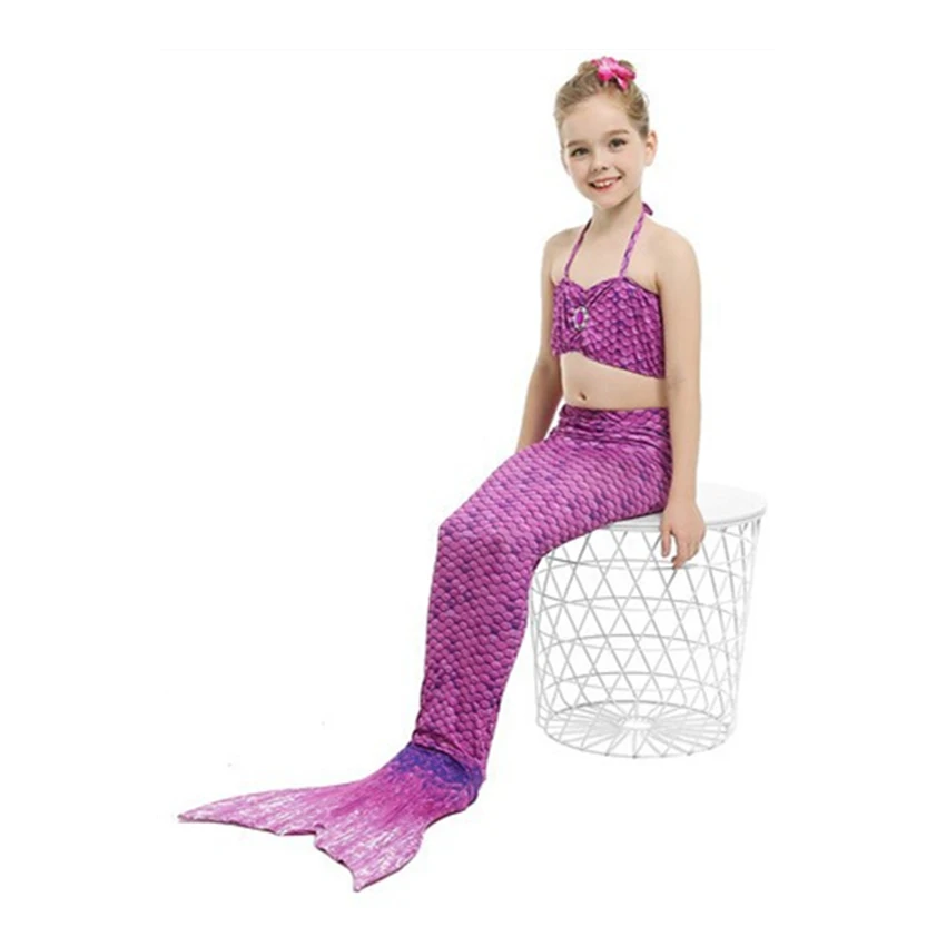 Вечерние костюмы Ариэль для костюмированной вечеринки; Vestido; купальный костюм Русалочки для девочек; купальный костюм принцессы Ариэль с хвостом; 10 цветов; детская одежда для плавания
