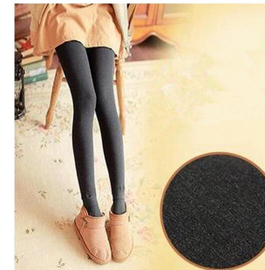K099 Dark gray LJCUIYAO Высокая талия стрейч колготки женские зимние теплые колготки толстый бархат трикотажные женские теплые сексуальные колготки новые большие размеры - Цвет: K099 Dark gray