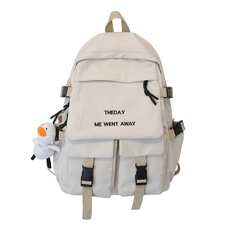 

Waterproof Large Causal Backpack Nylon Lightweight Business Travel Black Rucksack Primary College School Bag for Teenagers Girls