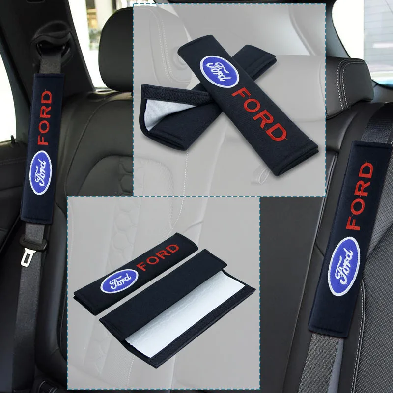 Чехол на ремень безопасности для автомобиля 2 шт. хлопковые накладки плечо Ford Fiesta