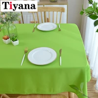 tiyana quality solid tablecloth cover white green washable coffee dinner table cloth for wedding banquet decor zb tc016z