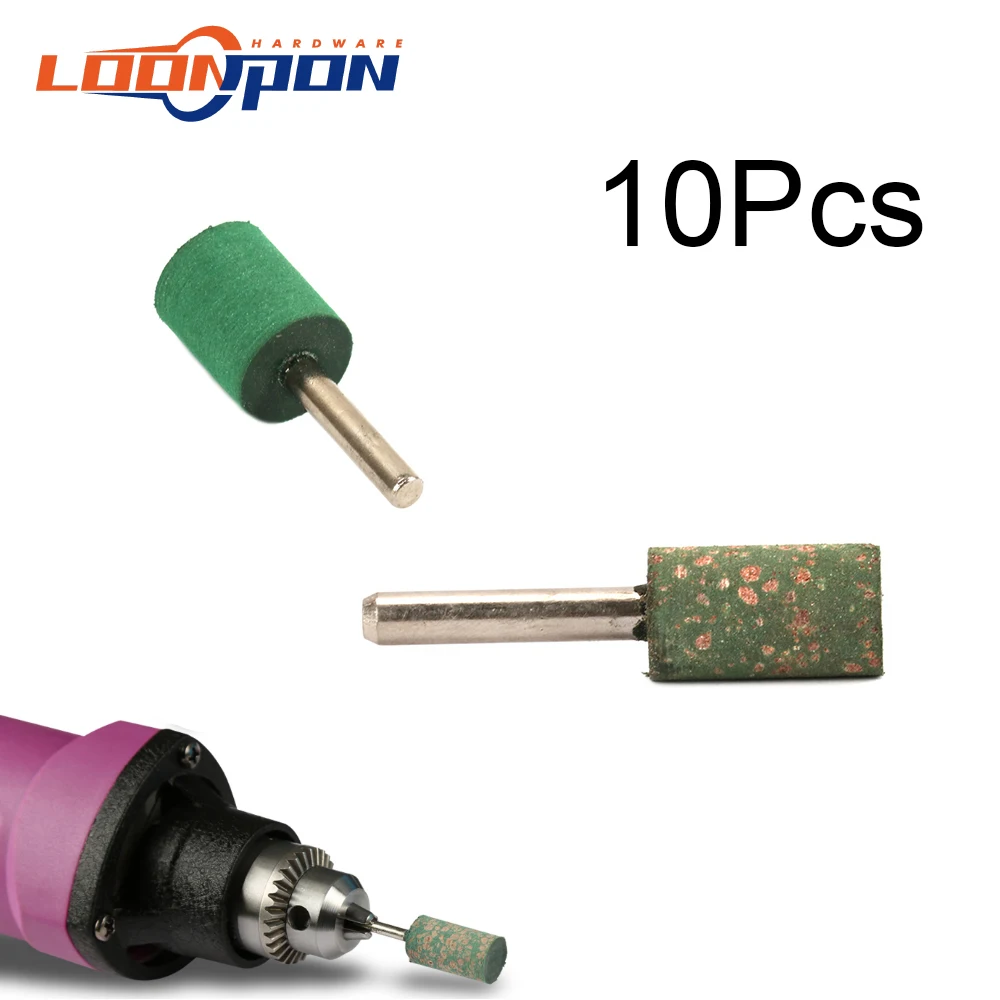 10 шт. резиновая Шлифовальная головка в форме цилиндра из губки кунжута с