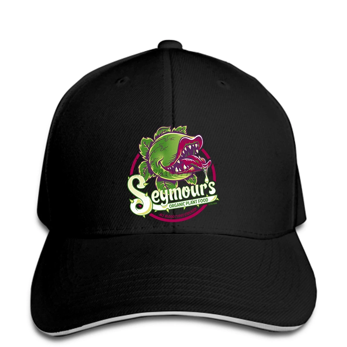 

Baseball cap Custom Printed snapback Men Print hat Seymour Organic Plant Food - Little Shop Of Horrors Women Baseball caps
