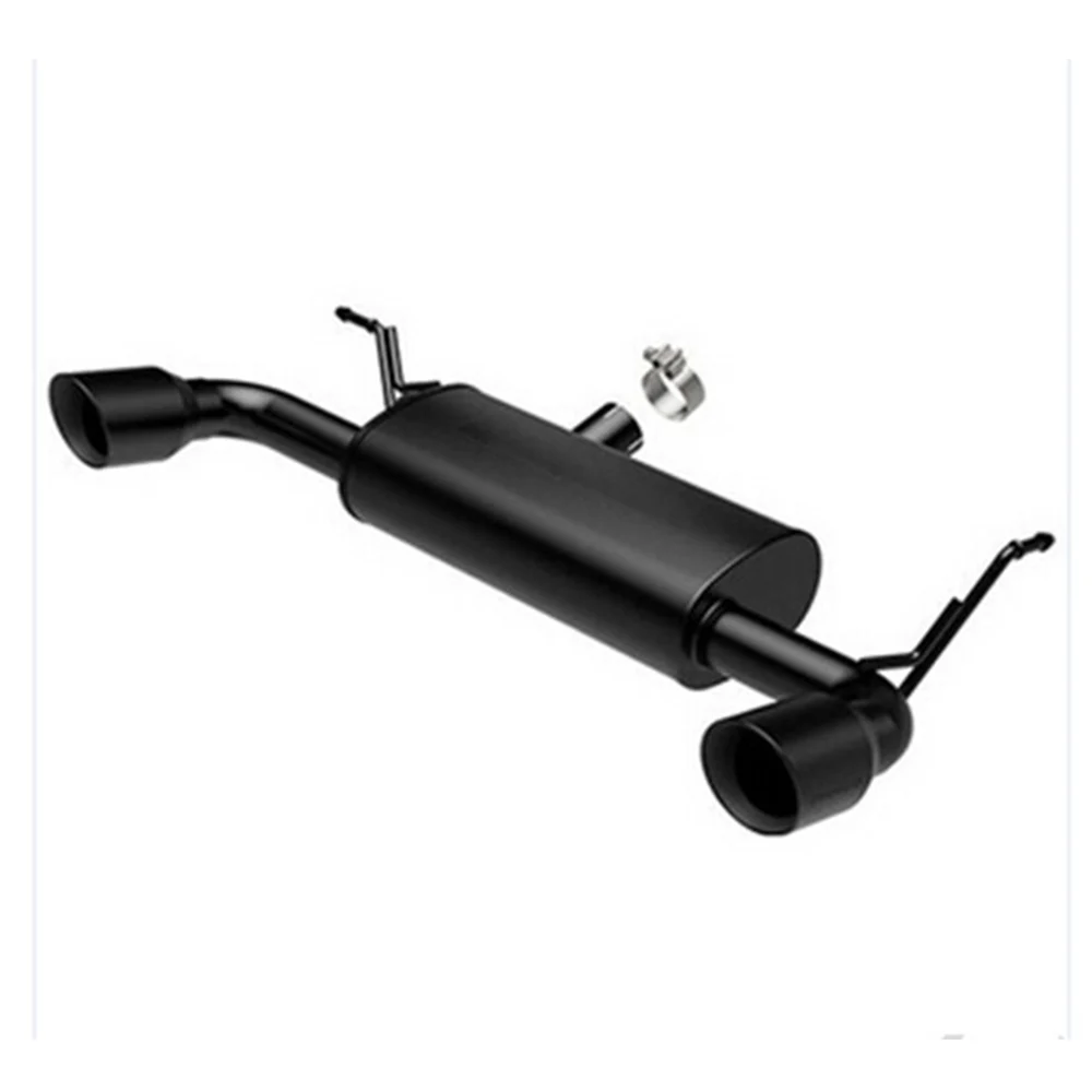 Матовый черный двойной кошачий задний глушитель для Jeep Wrangler JK 2007-2016 годов 2/4DR 3 6 л 8