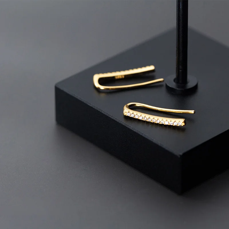 Женские серьги кольца из серебра 100% пробы с гладкой палочкой|Серьги-кольца| |