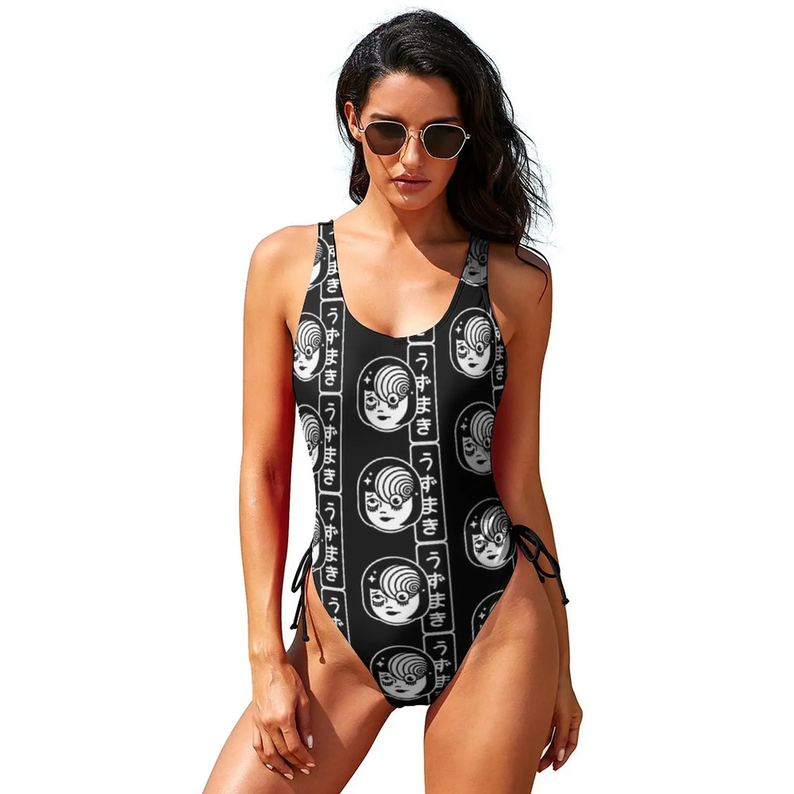 

Junji Ito Swimsuit Pattern Swimwear Swim Female Best 1 Piece Bathing Suit