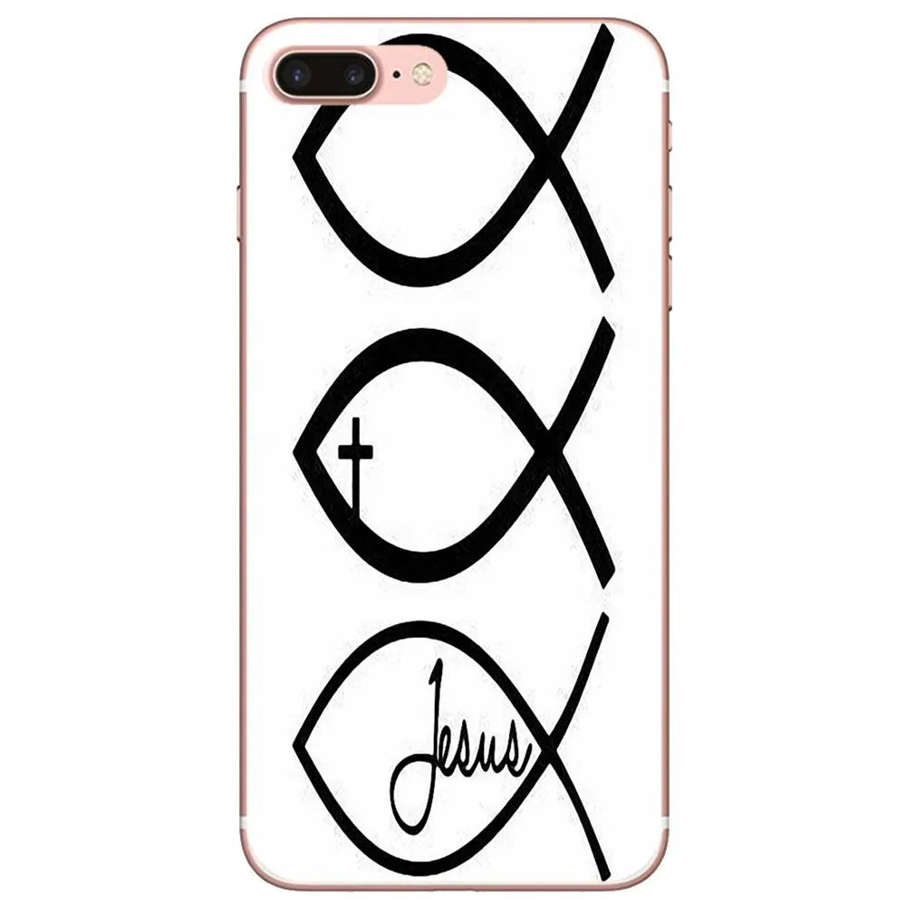 Мягкий чехол с изображением символа Креста рыбы для Xiaomi Redmi Note 10 10s 3S 4 4X 5 6 6A 7 8 8T 7A 9