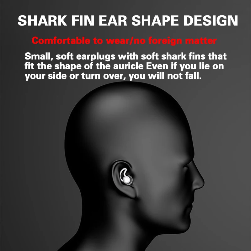

Silicone Sleeping Ear Plugs Sound Insulation Ear Protection Earplugs Anti-Noise Plugs for Travel Silicone Soft Noise Reduction