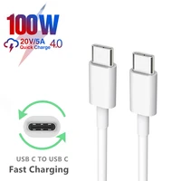 bayserry usb c to usb type c cable 100w 5a usb pd fast charger cord type c cable for samsung s21 xiaomi mi 11 macbook pro ipad