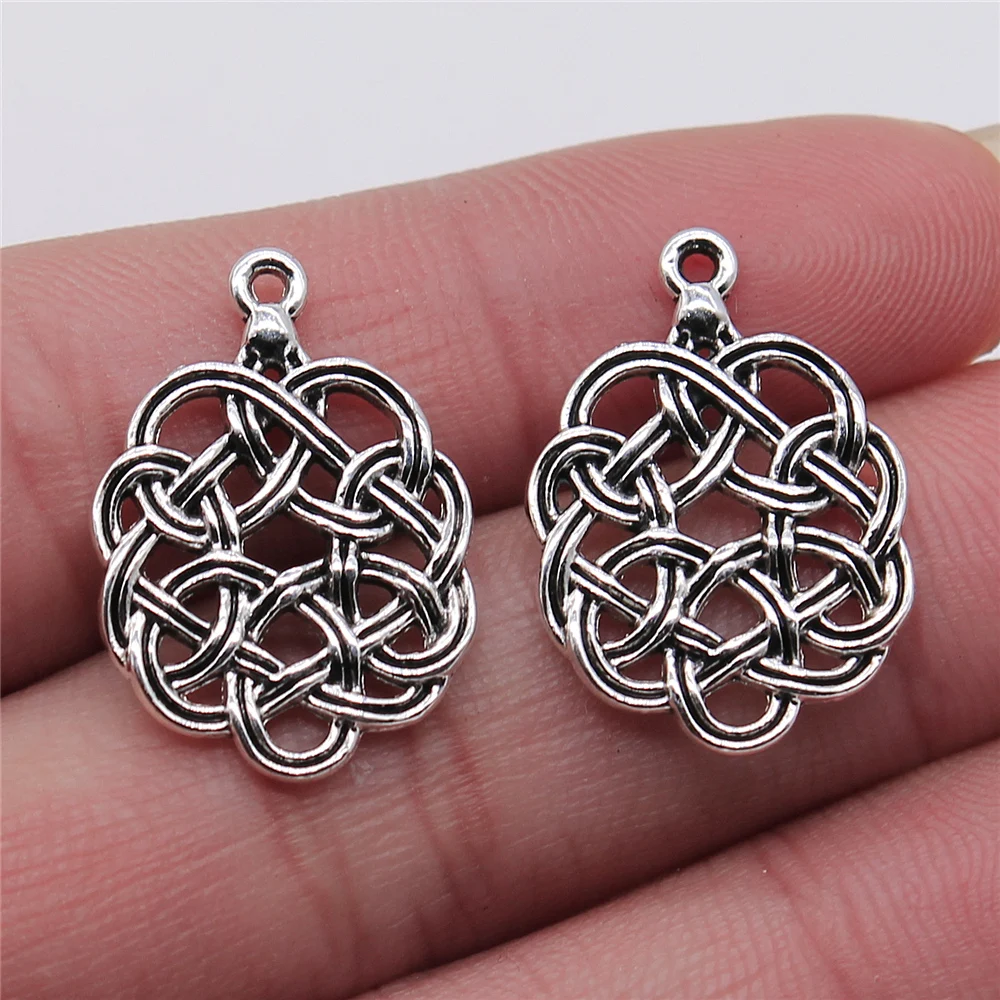 6 шт./лот ювелирные изделия DIY ручной работы ремесло Подвески античный серебряный